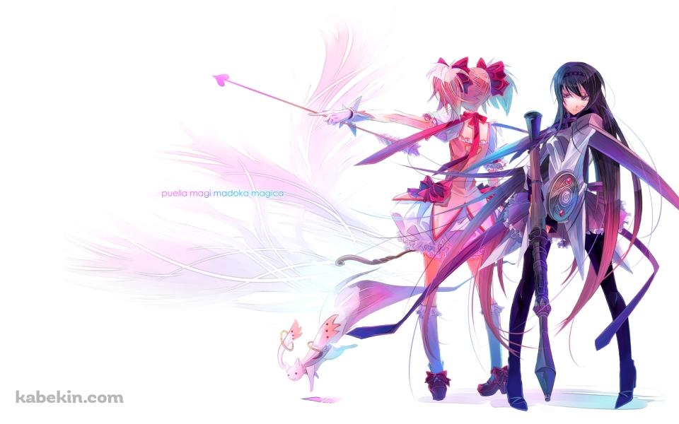 鹿目まどかの後ろ姿 / 暁美ほむら / puela magi madoka magica / 魔法少女まどか☆マギカの壁紙(960px x 600px) 高画質 PC・デスクトップ用