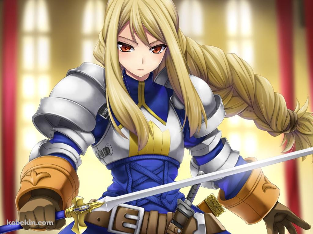 剣をかまえるアグリアス・オークス / ファイナルファンタジー タクティクスの壁紙(1024px x 768px) 高画質 PC・デスクトップ用