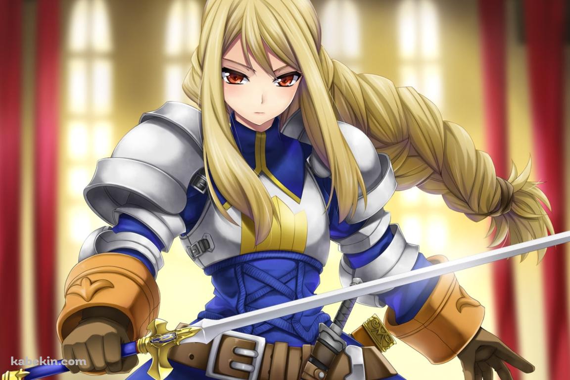 剣をかまえるアグリアス・オークス / ファイナルファンタジー タクティクスの壁紙(1152px x 768px) 高画質 PC・デスクトップ用