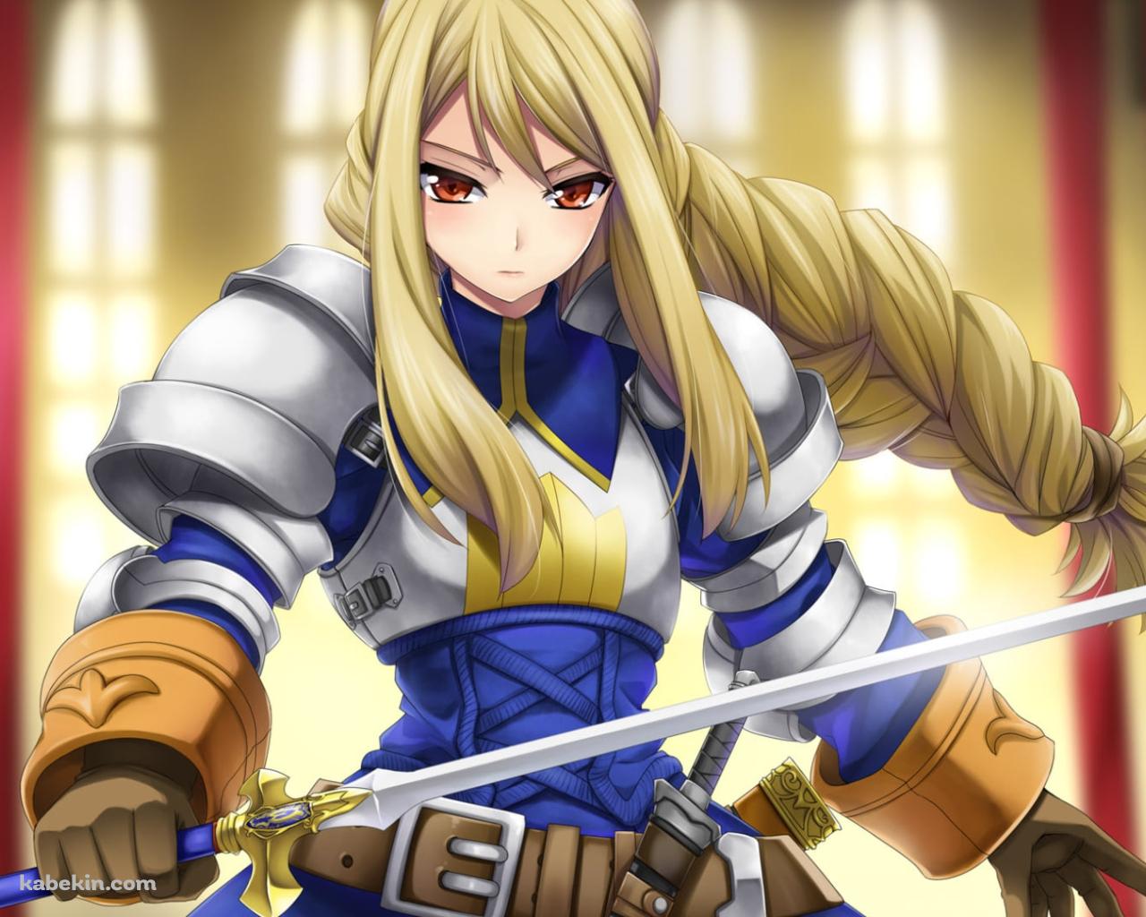 剣をかまえるアグリアス・オークス / ファイナルファンタジー タクティクスの壁紙(1280px x 1024px) 高画質 PC・デスクトップ用