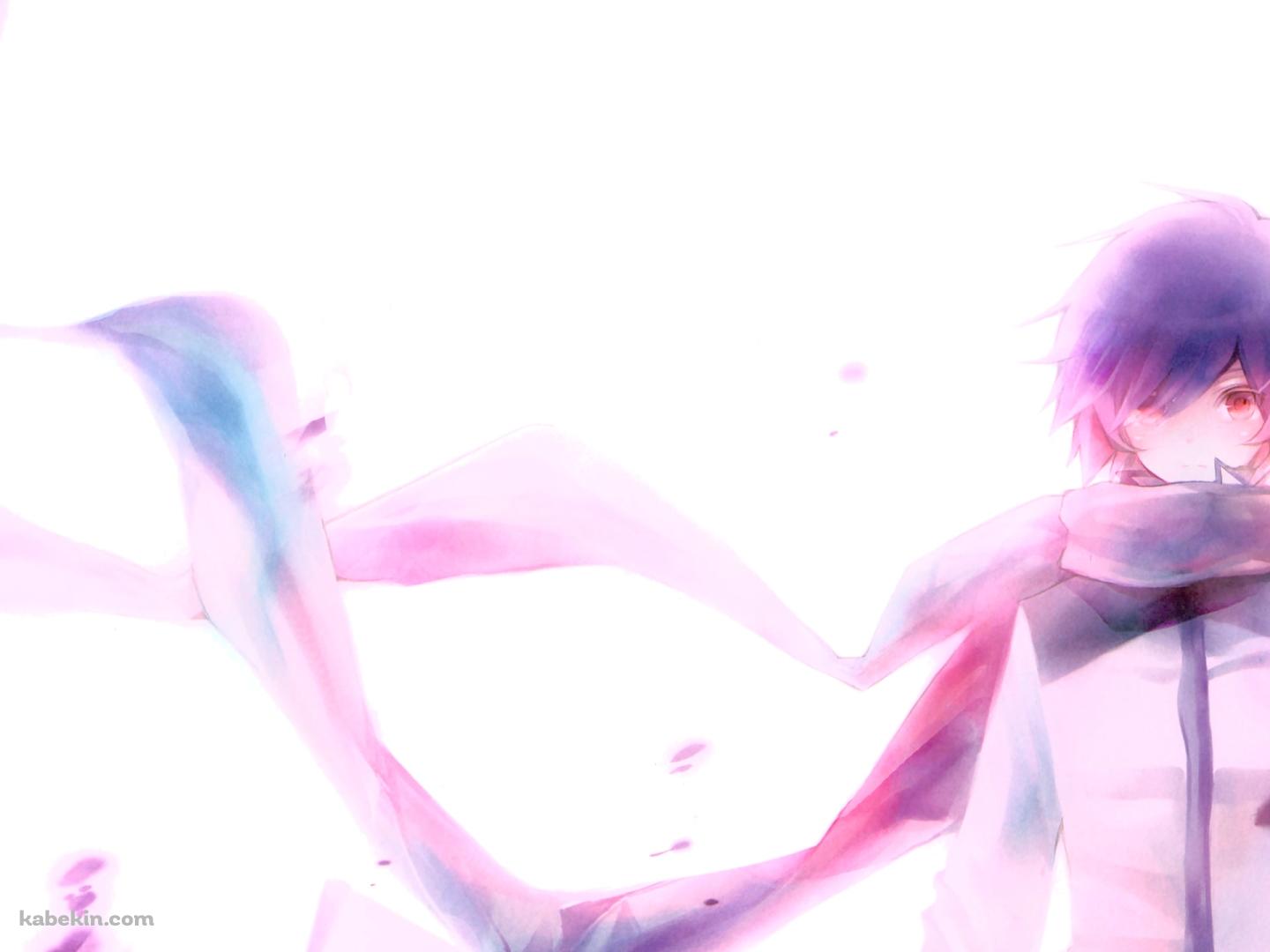 長いマフラーを巻いたKAITO / ボーカロイドの壁紙(1440px x 1080px) 高画質 PC・デスクトップ用