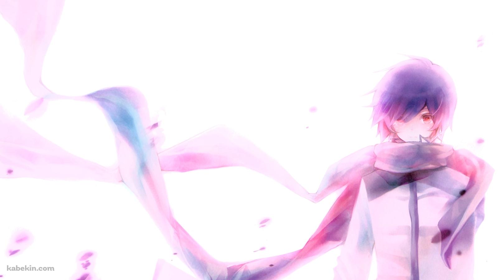長いマフラーを巻いたKAITO / ボーカロイドの壁紙(1600px x 900px) 高画質 PC・デスクトップ用