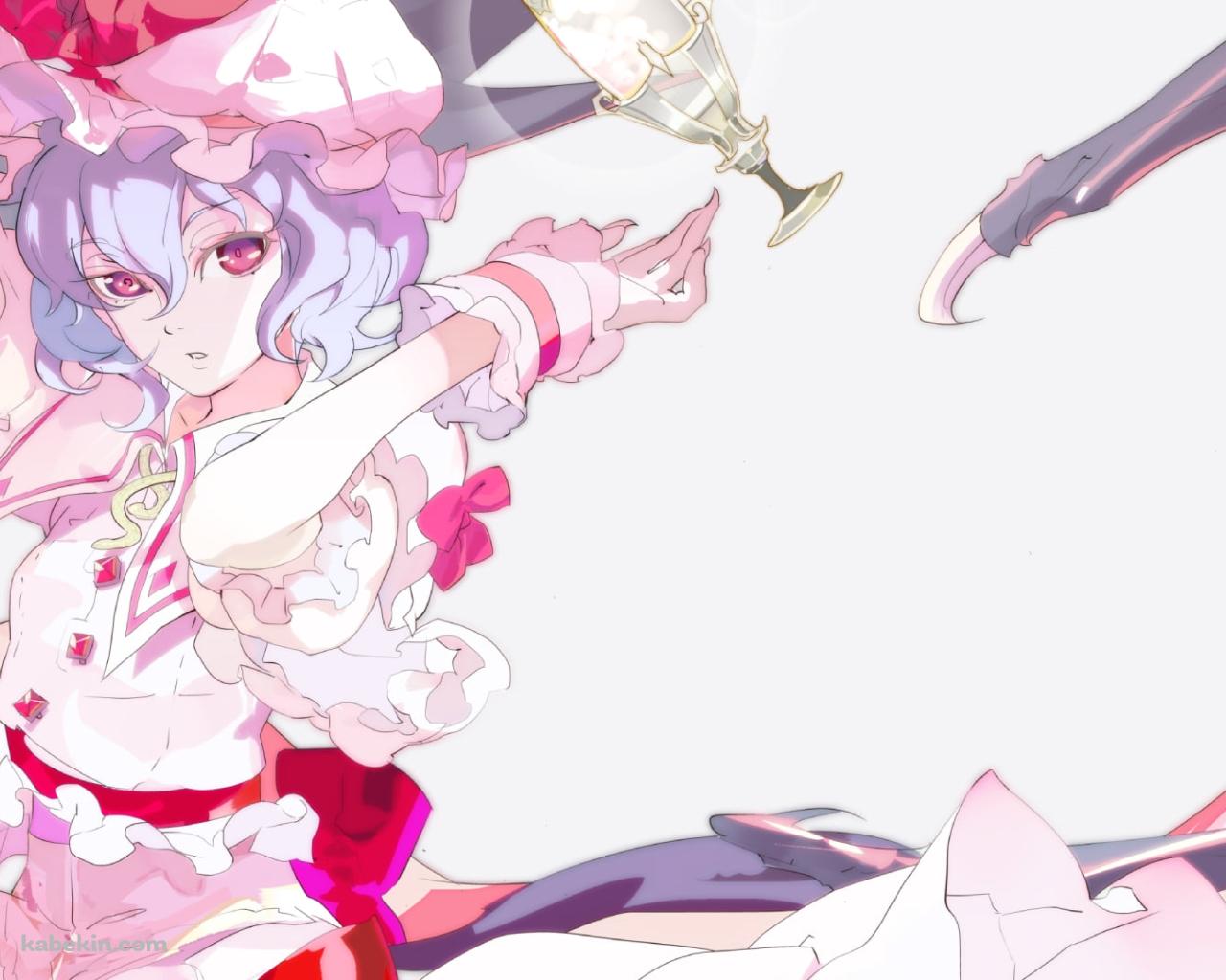 ガラスとレミリア・スカーレット / 綺麗 / 東方の壁紙(1280px x 1024px) 高画質 PC・デスクトップ用
