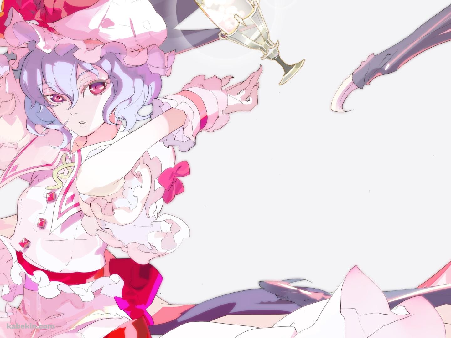 ガラスとレミリア・スカーレット / 綺麗 / 東方の壁紙(1440px x 1080px) 高画質 PC・デスクトップ用