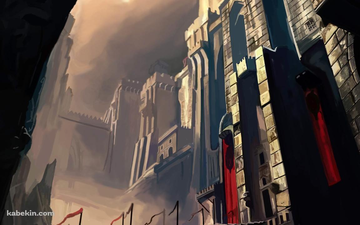 プリンス・オブ・ペルシャの古城の壁紙(1152px x 720px) 高画質 PC・デスクトップ用