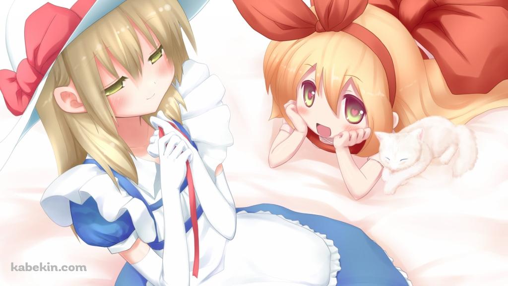 談笑するエレンとカナ・アナベラル / 東方の壁紙(1024px x 576px) 高画質 PC・デスクトップ用