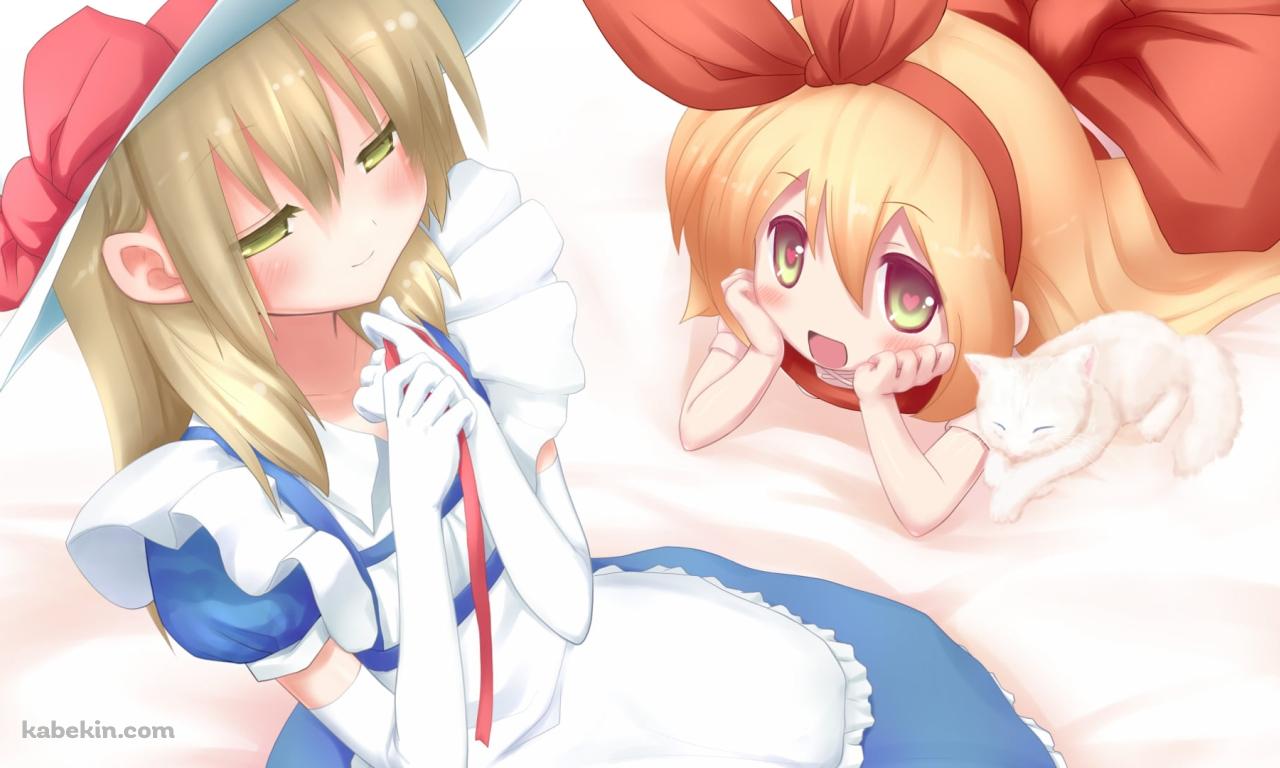 談笑するエレンとカナ・アナベラル / 東方の壁紙(1280px x 768px) 高画質 PC・デスクトップ用