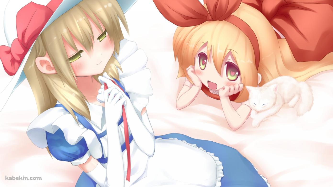 談笑するエレンとカナ・アナベラル / 東方の壁紙(1391px x 783px) 高画質 PC・デスクトップ用