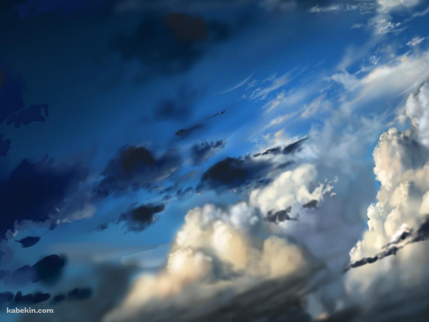リアリスティックな海と青空 / 夏空の壁紙(1400px x 1050px) 高画質 PC・デスクトップ用
