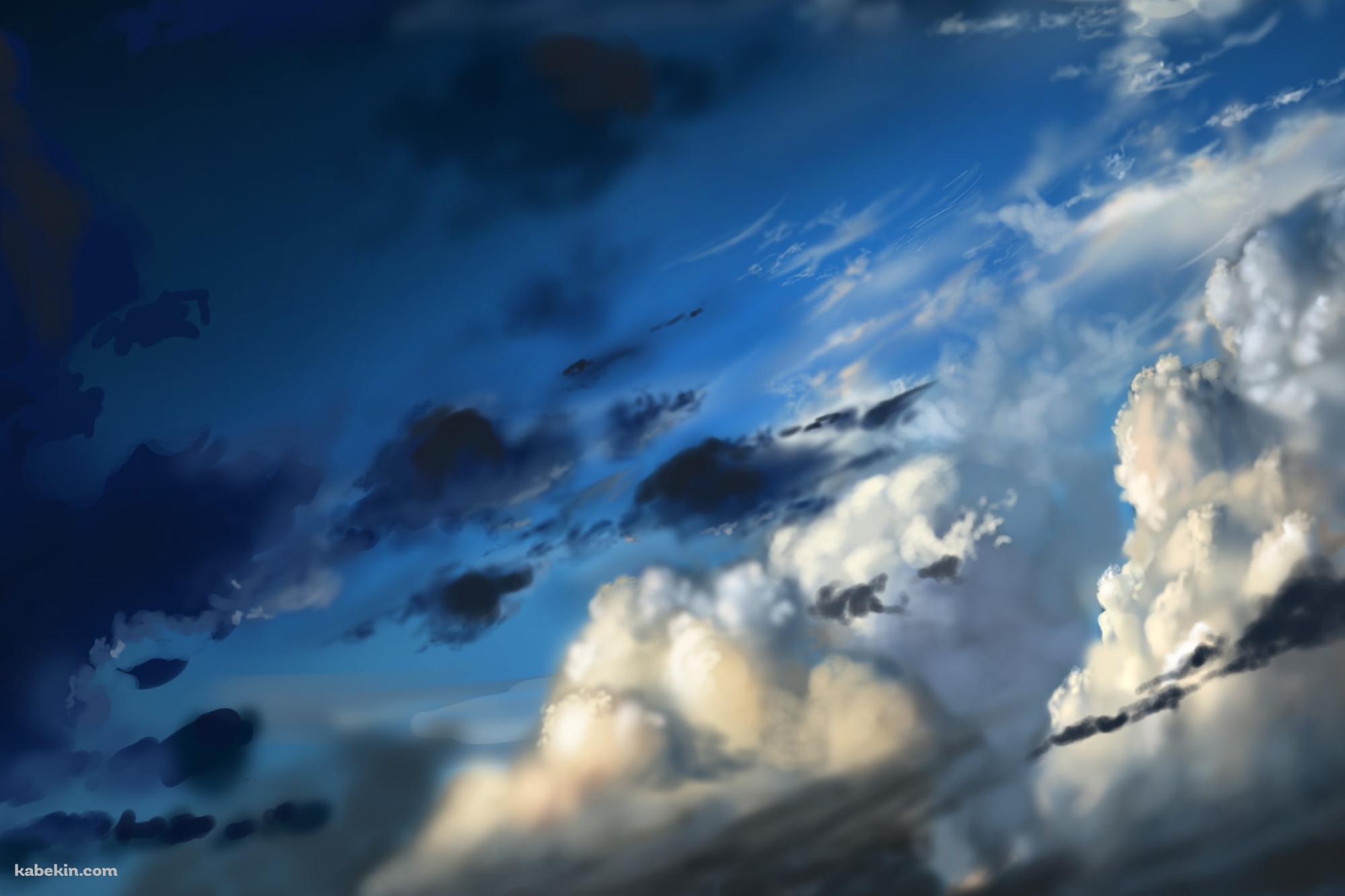 リアリスティックな海と青空 / 夏空の壁紙(2000px x 1333px) 高画質 PC・デスクトップ用