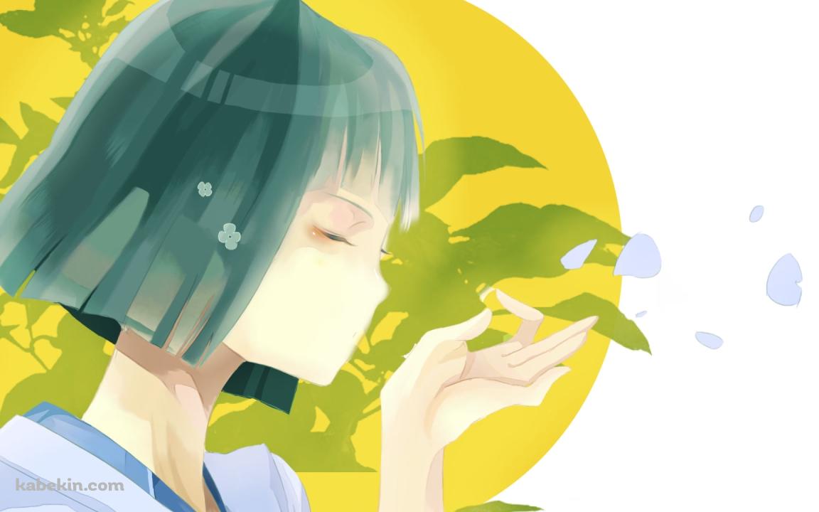 花びらを吹くハク / 千と千尋の神隠しの壁紙(1152px x 720px) 高画質 PC・デスクトップ用