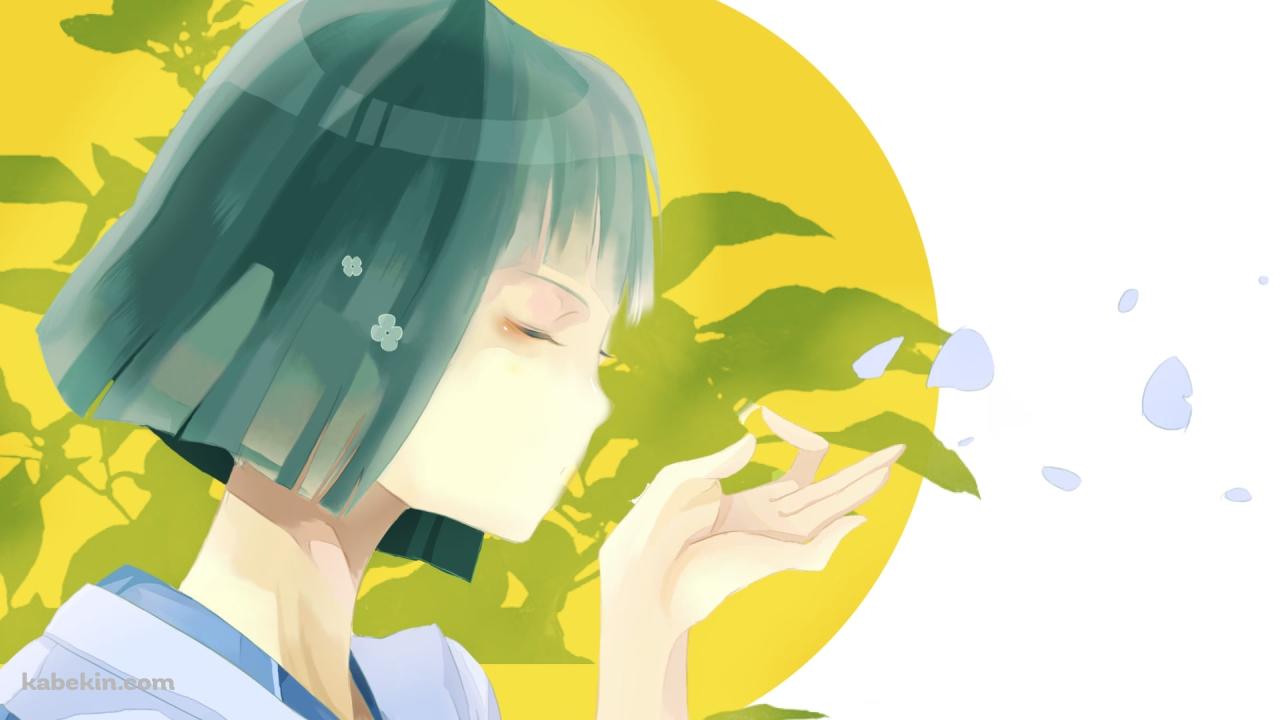 花びらを吹くハク / 千と千尋の神隠しの壁紙(1280px x 720px) 高画質 PC・デスクトップ用
