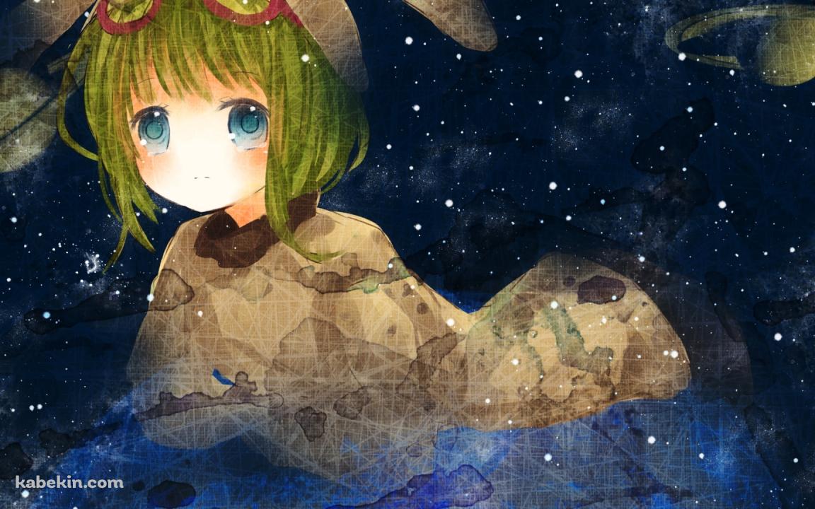 星座と着ぐるみを着たgumi / ボーカロイドの壁紙(1152px x 720px) 高画質 PC・デスクトップ用
