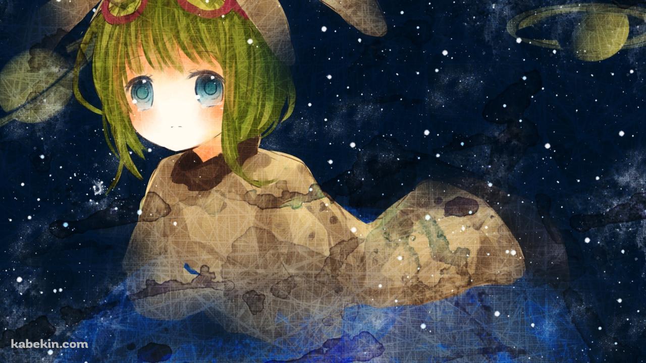 星座と着ぐるみを着たgumi / ボーカロイドの壁紙(1280px x 720px) 高画質 PC・デスクトップ用