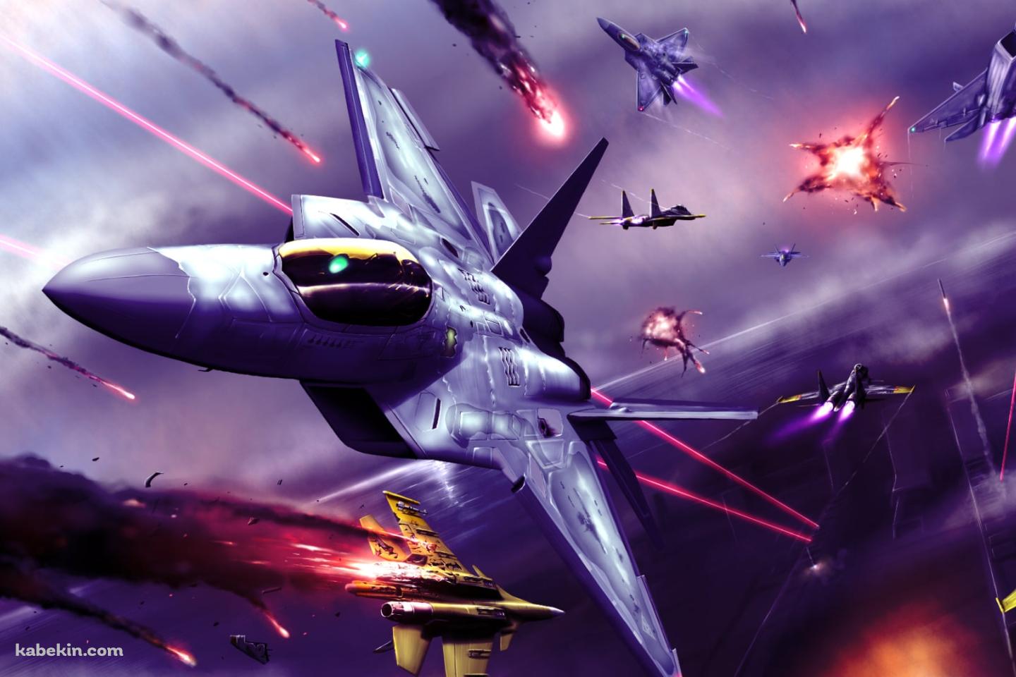 かっこいい戦闘機のバトルの壁紙(1440px x 960px) 高画質 PC・デスクトップ用