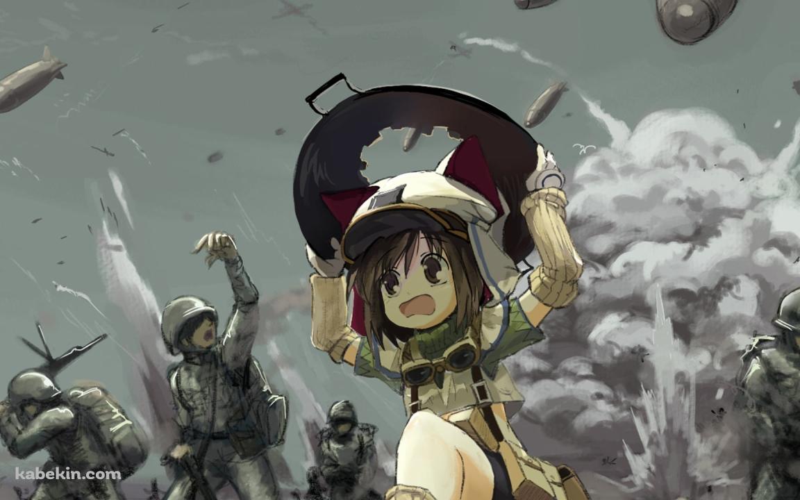 鍋の蓋で頭を守るラスティ / ティアーズ・トゥ・ティアラの壁紙(1152px x 720px) 高画質 PC・デスクトップ用