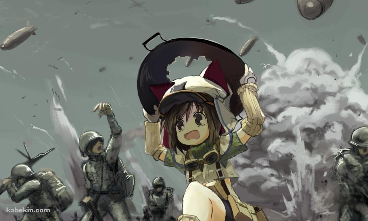 鍋の蓋で頭を守るラスティ / ティアーズ・トゥ・ティアラの壁紙(1280px x 768px) 高画質 PC・デスクトップ用