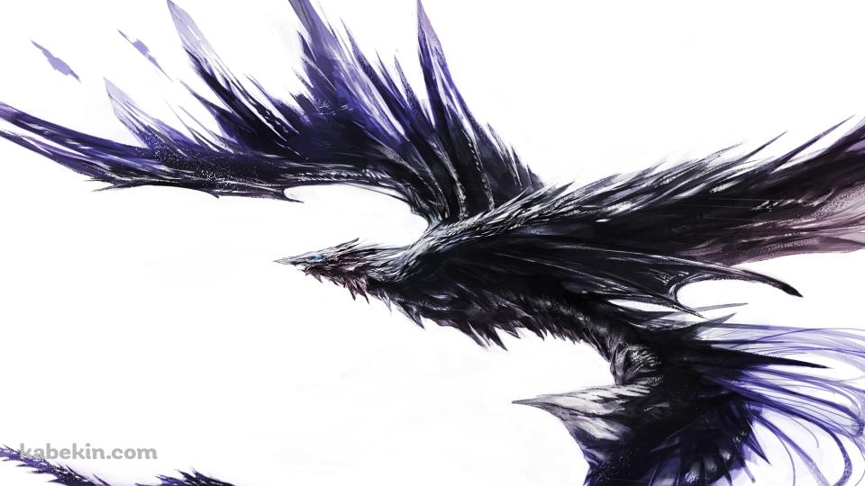黒いごっつい鳥の壁紙(960px x 540px) 高画質 PC・デスクトップ用