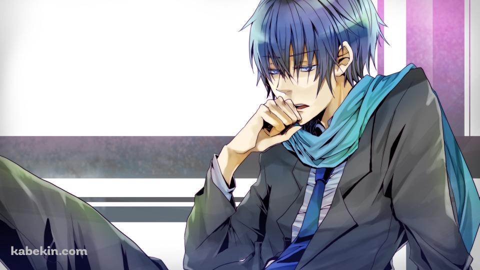 口に手をあてるKAITO / ボーカロイドの壁紙(960px x 540px) 高画質 PC・デスクトップ用
