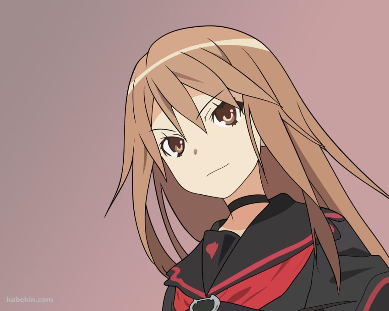 こちらを見つめる大神涼子 / オオカミさんと七人の仲間たちの壁紙(1280px x 1024px) 高画質 PC・デスクトップ用