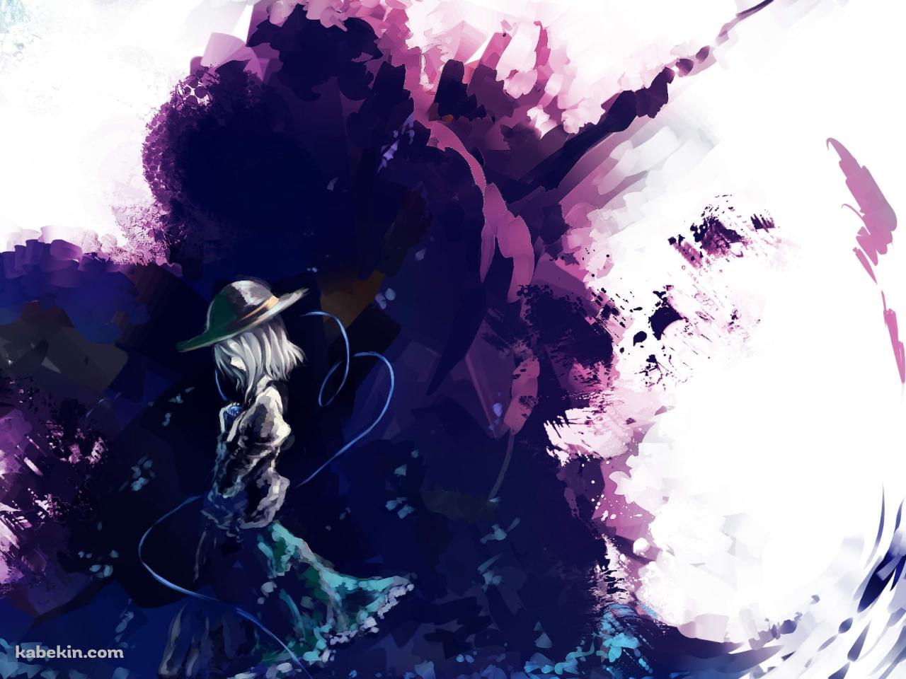 噴煙と俯く古明地こいし / 東方の壁紙(1280px x 960px) 高画質 PC・デスクトップ用
