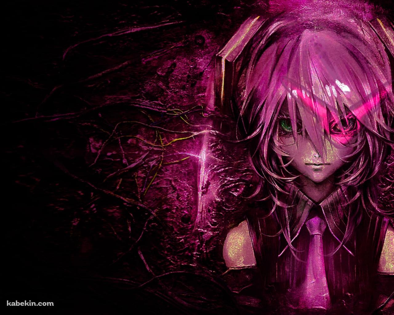 ピンクの髪色の初音ミク / オッドアイ / ボカロの壁紙(1280px x 1024px) 高画質 PC・デスクトップ用
