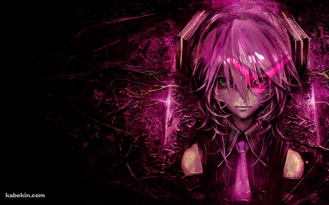 ピンクの髪色の初音ミク / オッドアイ / ボカロの壁紙(1280px x 800px) 高画質 PC・デスクトップ用