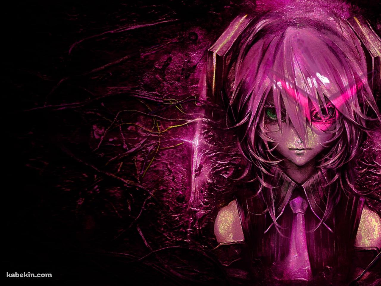 ピンクの髪色の初音ミク / オッドアイ / ボカロの壁紙(1280px x 960px) 高画質 PC・デスクトップ用