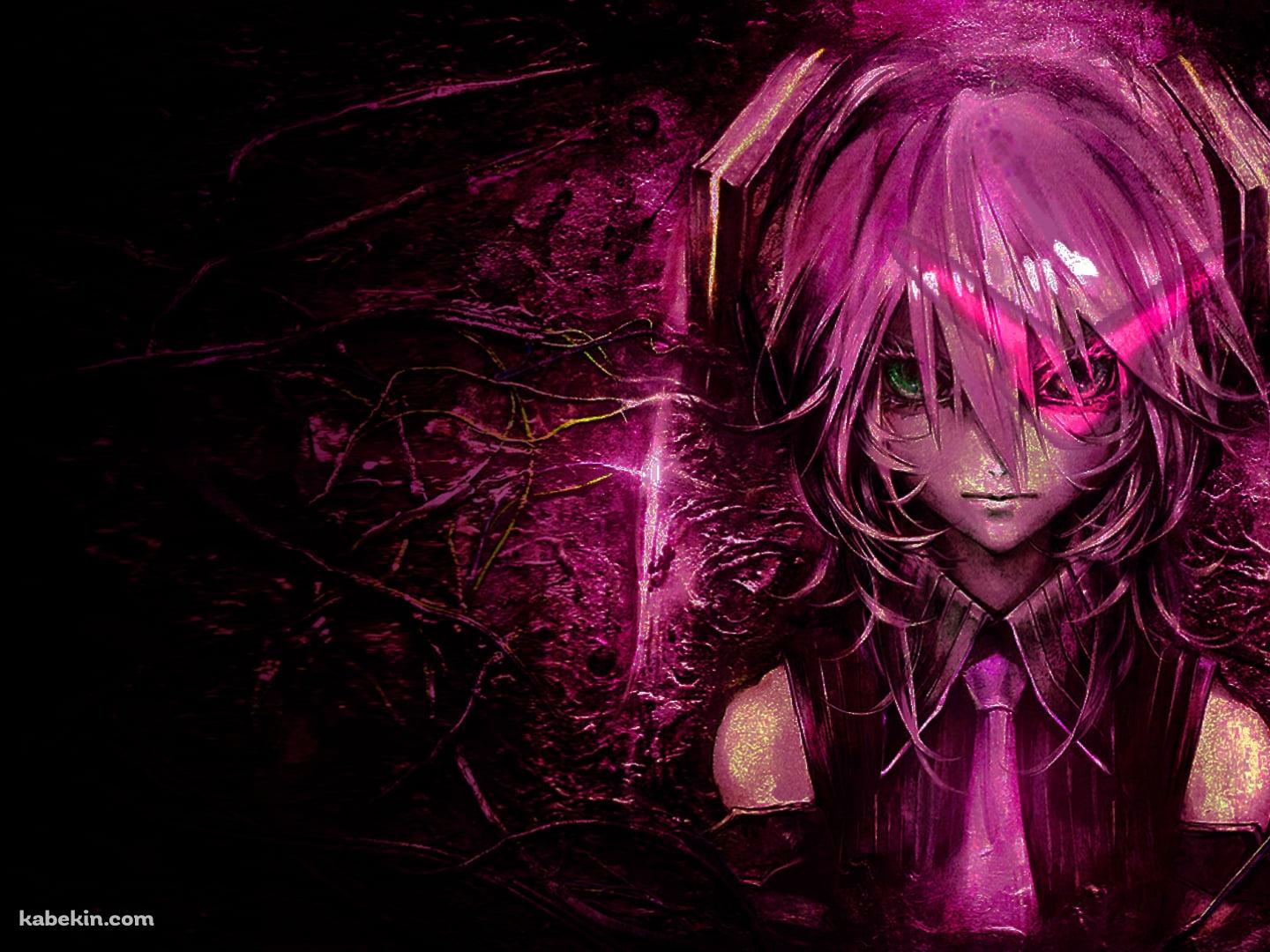 ピンクの髪色の初音ミク / オッドアイ / ボカロの壁紙(1440px x 1080px) 高画質 PC・デスクトップ用