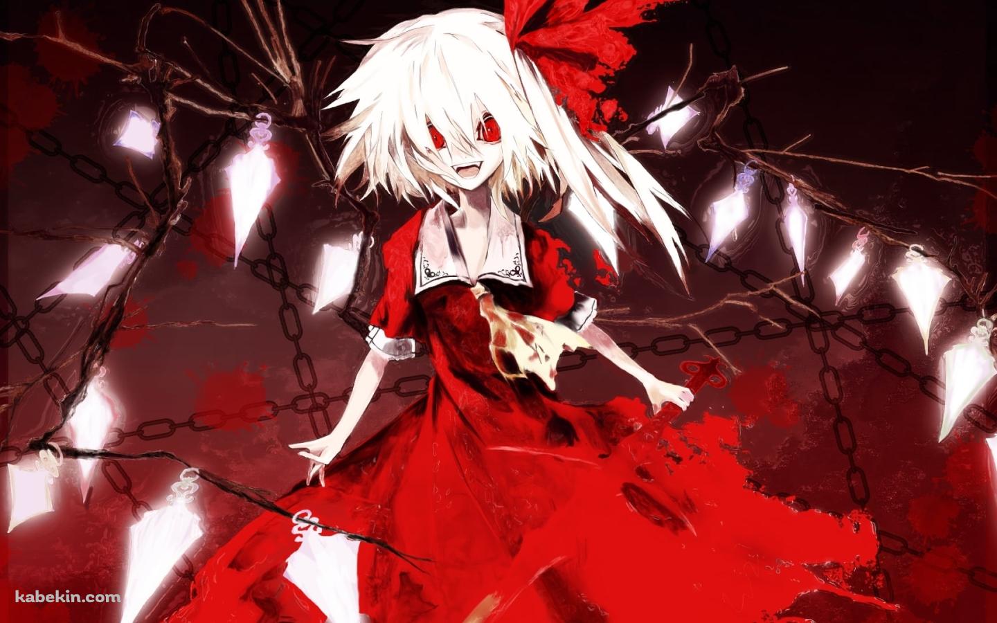 凄みのある表情のフランドール・スカーレット / 東方の壁紙(1440px x 900px) 高画質 PC・デスクトップ用