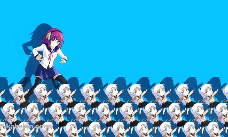立華奏と仲村ゆり / エンジェル ビーツ!の壁紙(800px x 480px) 高画質 PC・デスクトップ用