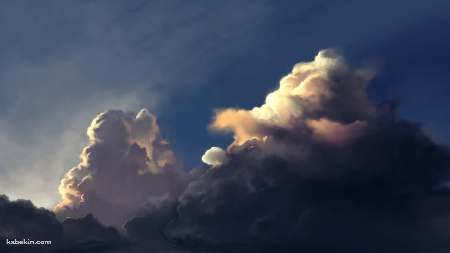 陰影のある空の壁紙(1536px x 864px) 高画質 PC・デスクトップ用