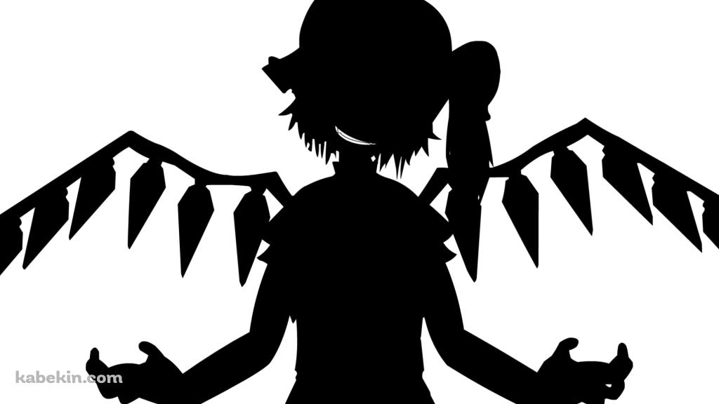 影絵 / フランドール・スカーレット / Bad Apple!! / 東方の壁紙(1024px x 576px) 高画質 PC・デスクトップ用