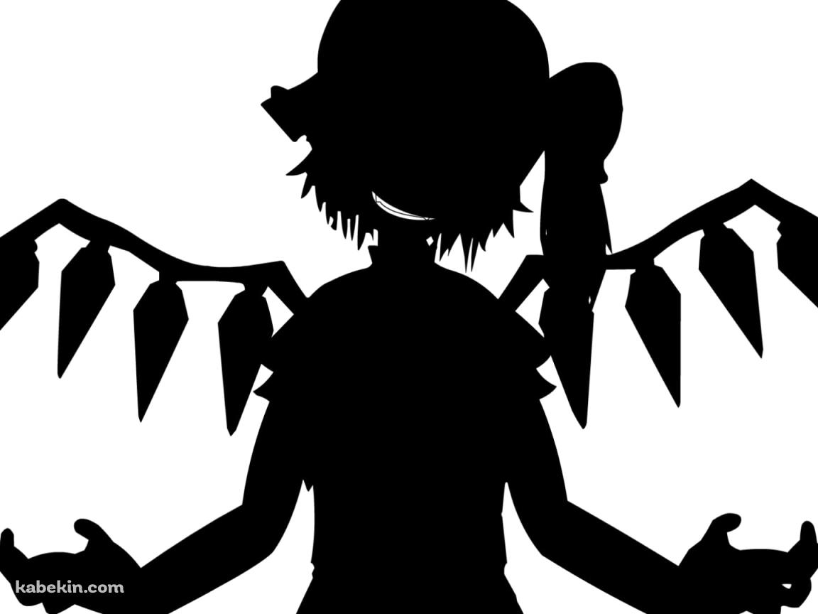 影絵 / フランドール・スカーレット / Bad Apple!! / 東方の壁紙(1152px x 864px) 高画質 PC・デスクトップ用
