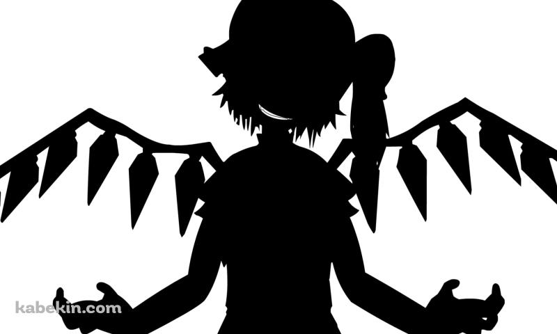 影絵 / フランドール・スカーレット / Bad Apple!! / 東方の壁紙(800px x 480px) 高画質 PC・デスクトップ用