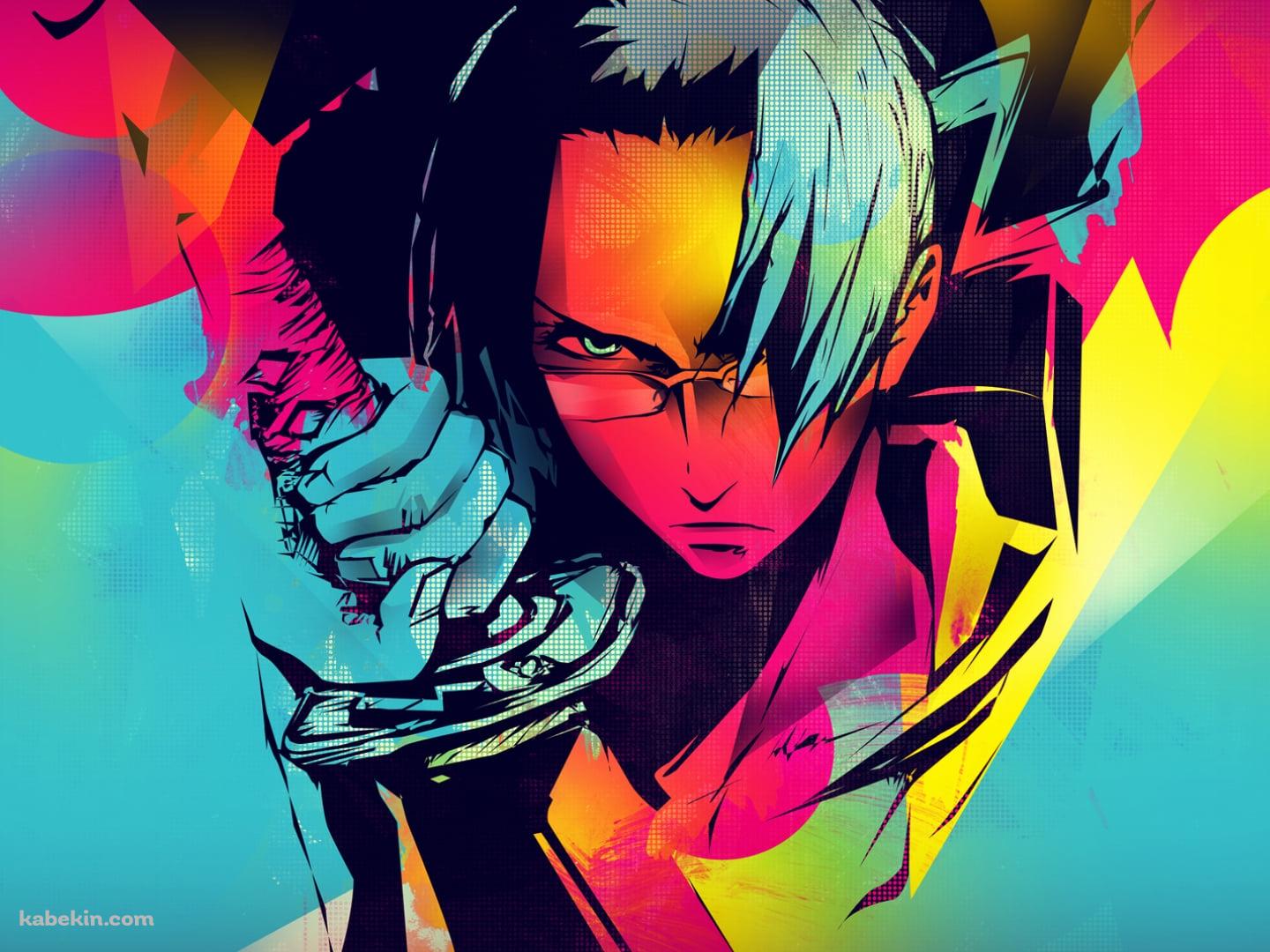 ポップな色合いの仁 / サムライチャンプルーの壁紙(1440px x 1080px) 高画質 PC・デスクトップ用