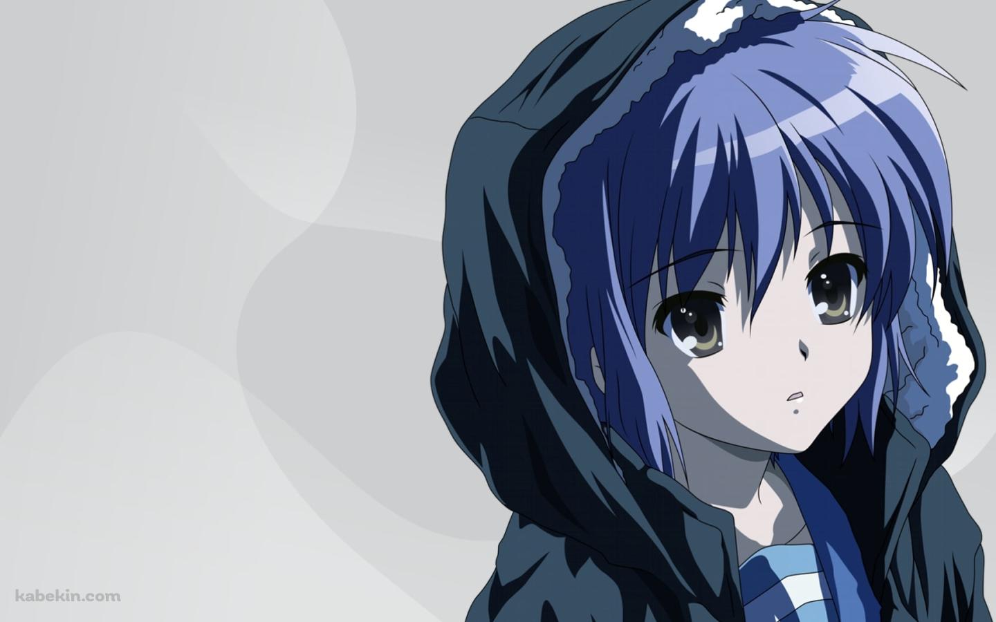 黒いフードをかぶった長門有希 / 涼宮ハルヒの憂鬱の壁紙(1440px x 900px) 高画質 PC・デスクトップ用