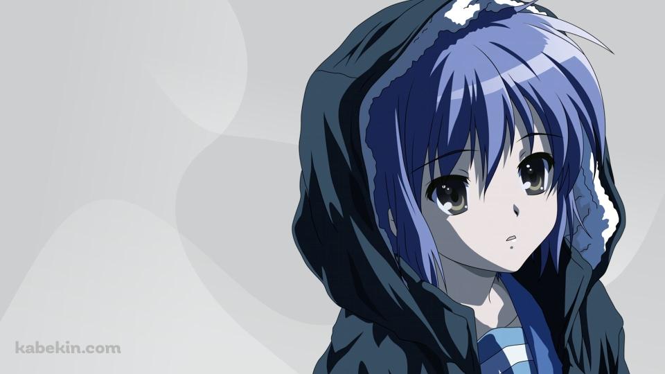 黒いフードをかぶった長門有希 / 涼宮ハルヒの憂鬱の壁紙(960px x 540px) 高画質 PC・デスクトップ用