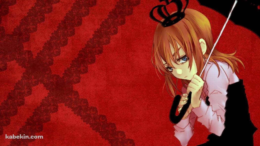 黒い傘をさした右代宮真里亞 / うみねこのなく頃にの壁紙(1051px x 591px) 高画質 PC・デスクトップ用