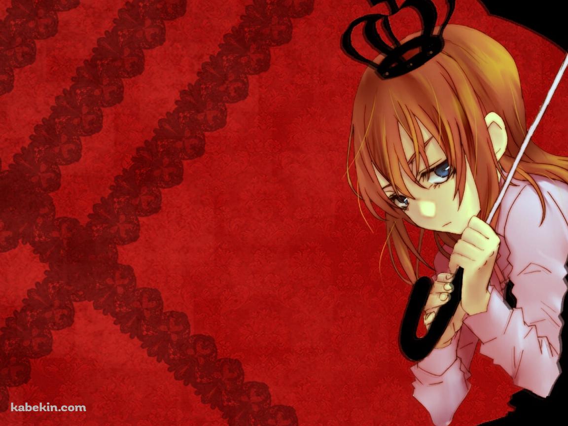 黒い傘をさした右代宮真里亞 / うみねこのなく頃にの壁紙(1152px x 864px) 高画質 PC・デスクトップ用
