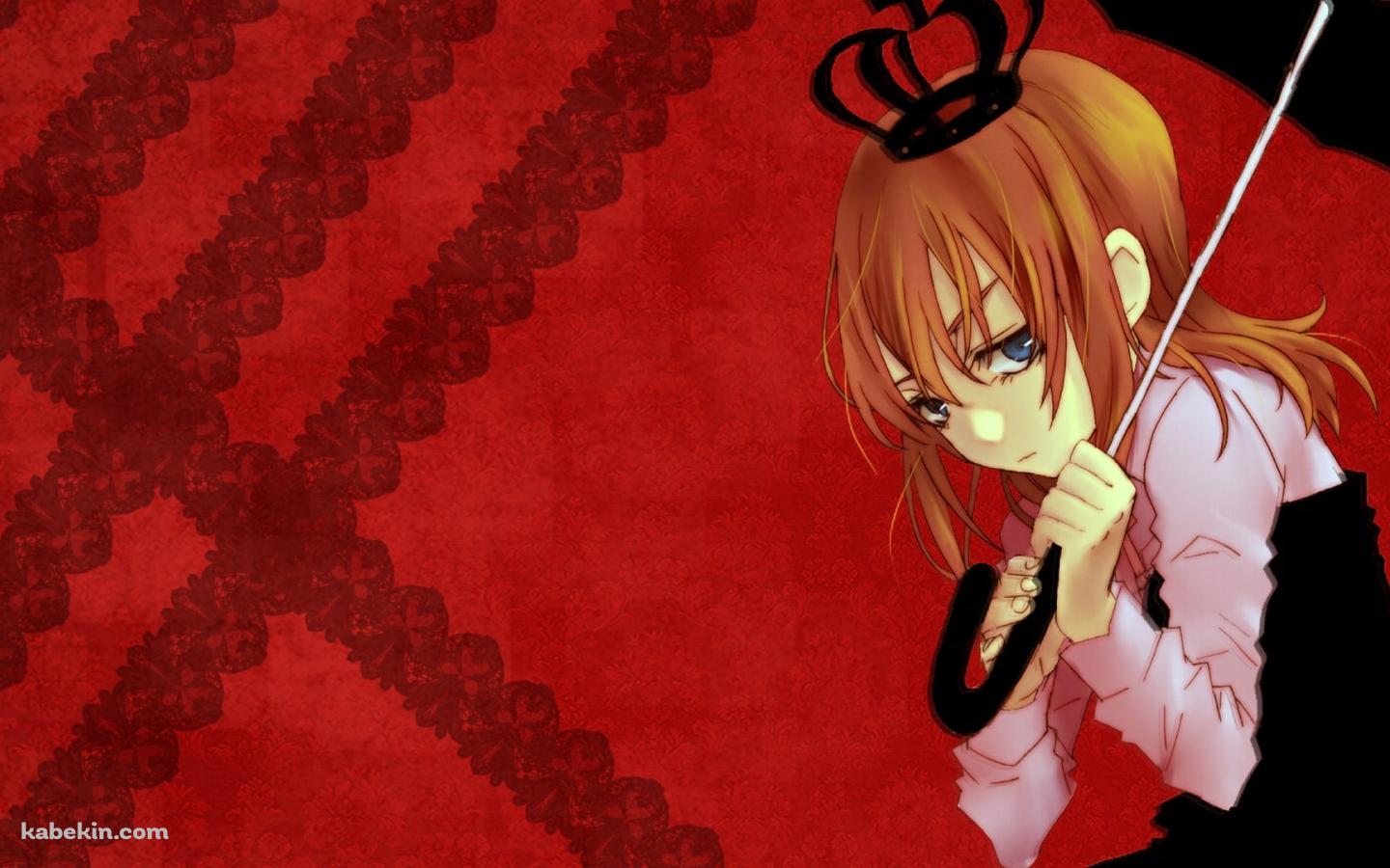 黒い傘をさした右代宮真里亞 / うみねこのなく頃にの壁紙(1440px x 900px) 高画質 PC・デスクトップ用