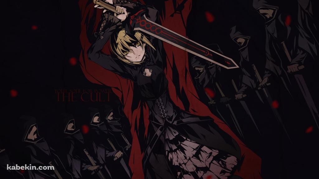 赤いフードを被ったセイバー / アルトリア・ペンドラゴン / Fateの壁紙(1024px x 576px) 高画質 PC・デスクトップ用