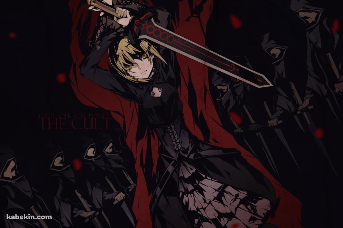 赤いフードを被ったセイバー / アルトリア・ペンドラゴン / Fateの壁紙(1152px x 768px) 高画質 PC・デスクトップ用