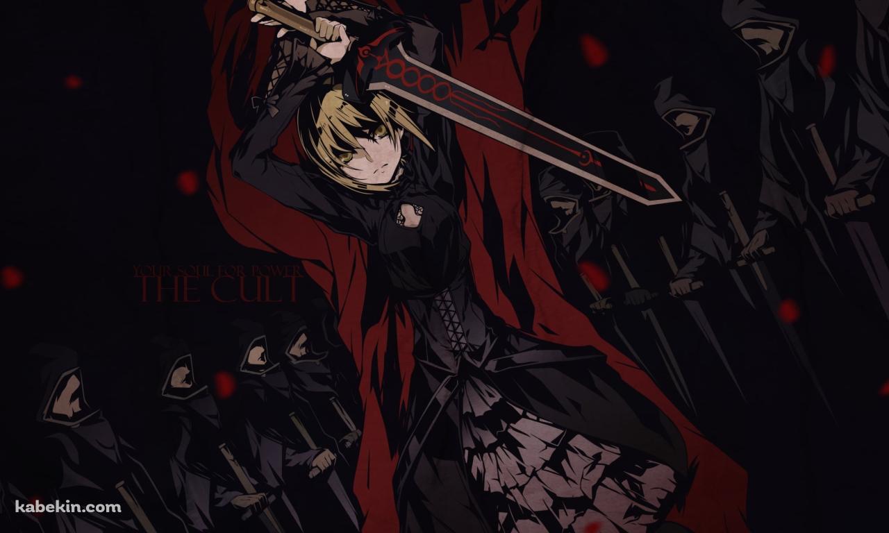 赤いフードを被ったセイバー / アルトリア・ペンドラゴン / Fateの壁紙(1280px x 768px) 高画質 PC・デスクトップ用
