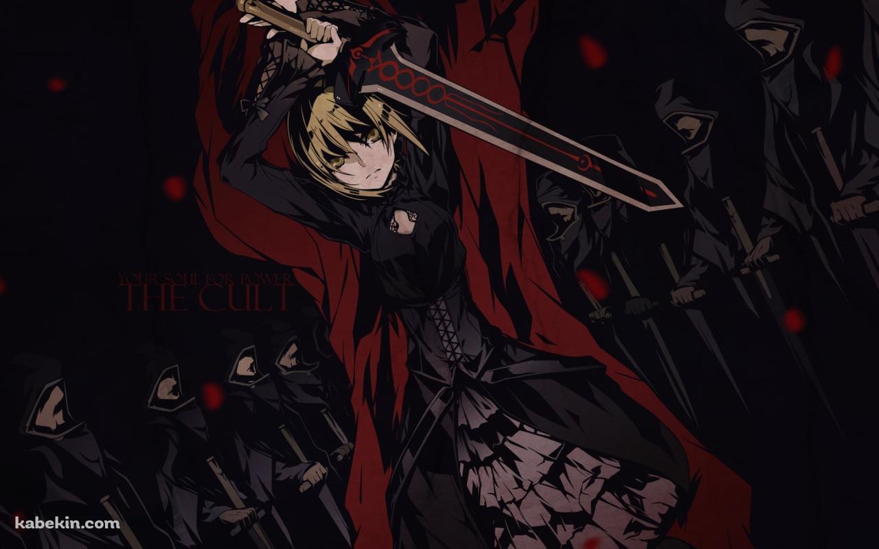 赤いフードを被ったセイバー / アルトリア・ペンドラゴン / Fateの壁紙(1280px x 800px) 高画質 PC・デスクトップ用