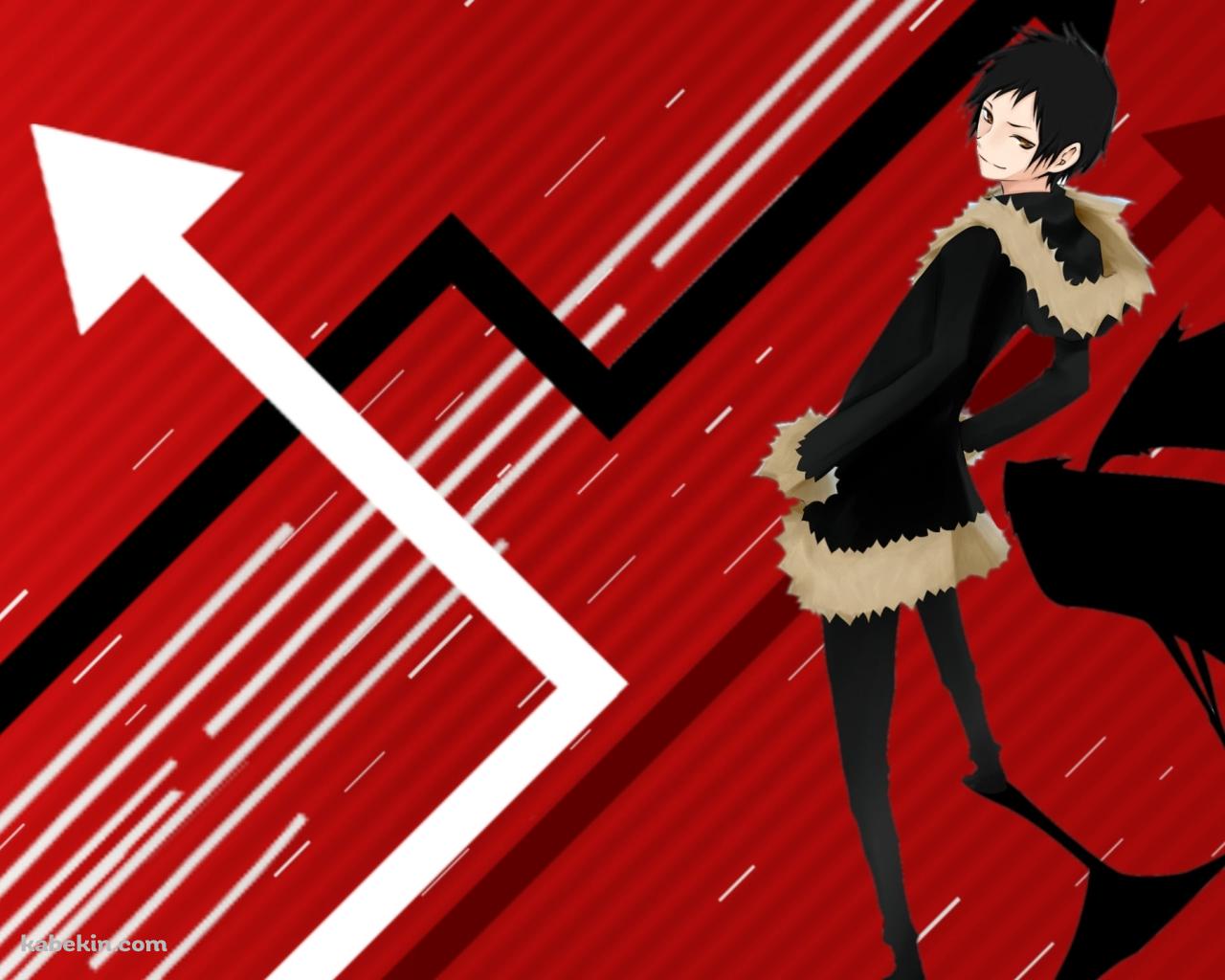 黒い羽が生えた折原 臨也 / デュラララ!!の壁紙(1280px x 1024px) 高画質 PC・デスクトップ用
