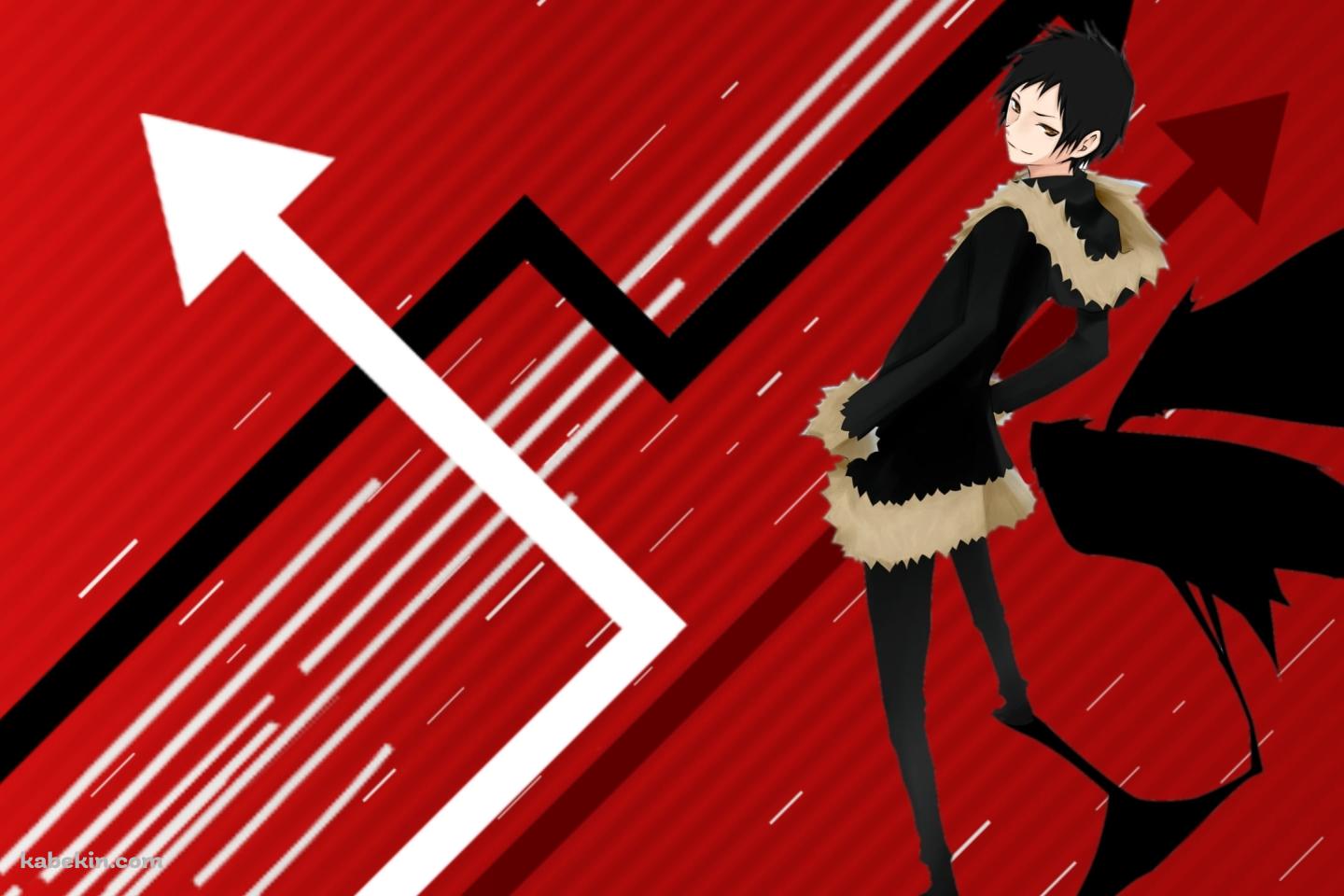 黒い羽が生えた折原 臨也 / デュラララ!!の壁紙(1440px x 960px) 高画質 PC・デスクトップ用