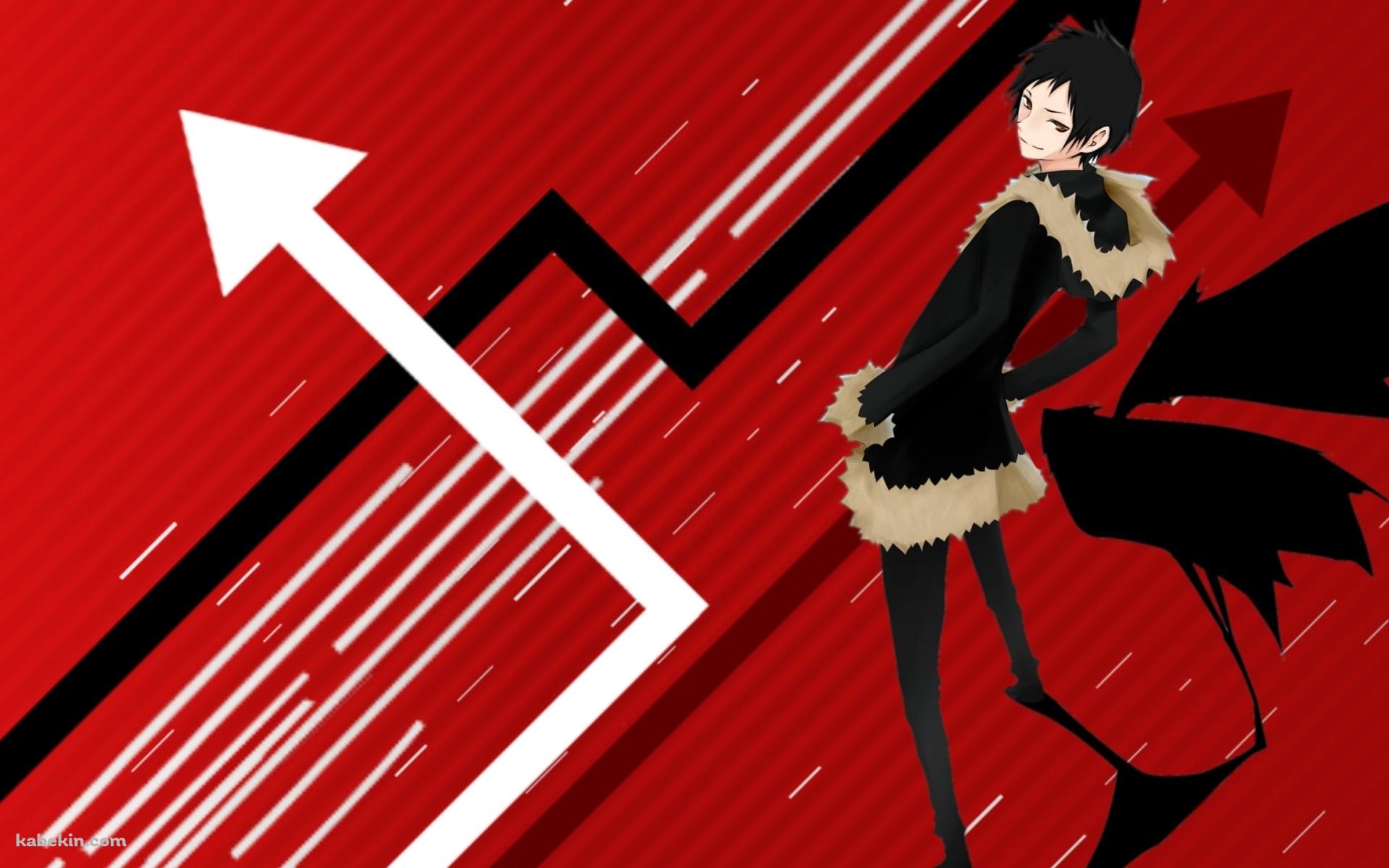 黒い羽が生えた折原 臨也 / デュラララ!!の壁紙(1920px x 1200px) 高画質 PC・デスクトップ用