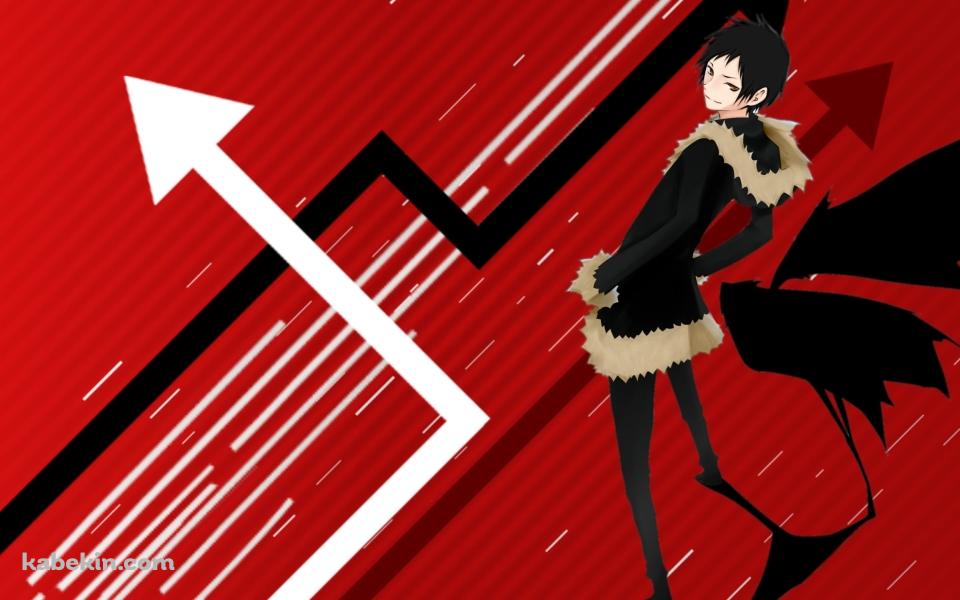 黒い羽が生えた折原 臨也 / デュラララ!!の壁紙(960px x 600px) 高画質 PC・デスクトップ用