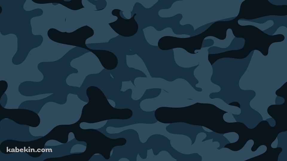 青みがかった迷彩 / パターンの壁紙(960px x 540px) 高画質 PC・デスクトップ用